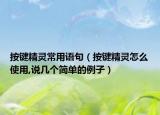按键精灵常用语句（按键精灵怎么使用,说几个简单的例子）