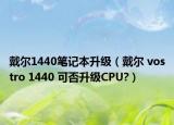 戴尔1440笔记本升级（戴尔 vostro 1440 可否升级CPU?）