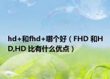 hd+和fhd+哪个好（FHD 和HD,HD 比有什么优点）