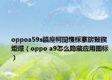 oppoa59s鎬庢牱闅愯棌搴旂敤鍥炬爣（oppo a9怎么隐藏应用图标）
