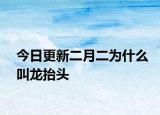 今日更新二月二为什么叫龙抬头