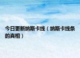 今日更新纳斯卡线（纳斯卡线条的真相）