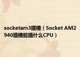 socketam3插槽（Socket AM2940插槽能插什么CPU）