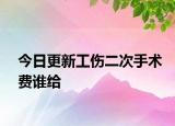 今日更新工伤二次手术费谁给