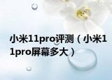小米11pro评测（小米11pro屏幕多大）