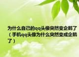 为什么自己的qq头像突然变企鹅了（手机qq头像为什么突然变成企鹅了）