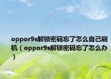 oppor9s解锁密码忘了怎么自己刷机（oppor9s解锁密码忘了怎么办）