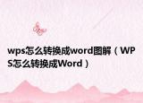 wps怎么转换成word图解（WPS怎么转换成Word）