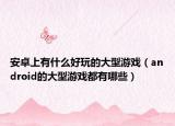 安卓上有什么好玩的大型游戏（android的大型游戏都有哪些）