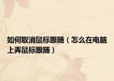 如何取消鼠标跟随（怎么在电脑上弄鼠标跟随）