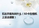 石达开祖先叫什么（SD卡在相机上没法读取）