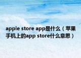 apple store app是什么（苹果手机上的app store什么意思）