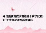 今日更新真皮沙发选哪个牌子比较好 十大真皮沙发品牌排名