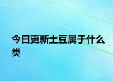 今日更新土豆属于什么类