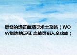 燃烧的远征血精灵术士攻略（WOW燃烧的远征 血精灵猎人全攻略）