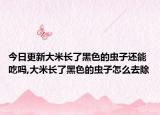 今日更新大米长了黑色的虫子还能吃吗,大米长了黑色的虫子怎么去除