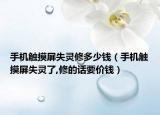 手机触摸屏失灵修多少钱（手机触摸屏失灵了,修的话要价钱）