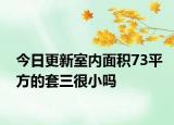 今日更新室内面积73平方的套三很小吗
