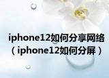 iphone12如何分享网络（iphone12如何分屏）