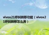 vivox21呼叫转移功能（vivox21呼叫转移怎么弄）