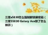 三星s5830怎么强制解锁屏密码（三星S5830 Galaxy Ace锁了怎么样开）