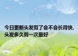 今日更新头发剪了会不会长得快,头发多久剪一次最好