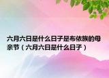 六月六日是什么日子是布依族的母亲节（六月六日是什么日子）