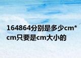 164864分别是多少cm*cm只要是cm大小的