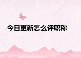 今日更新怎么评职称