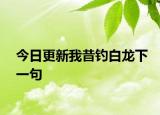 今日更新我昔钓白龙下一句