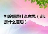 打冷颤是什么意思（dlc是什么意思）