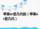 苹果xr是几代的（苹果xr是几代）