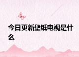 今日更新壁纸电视是什么