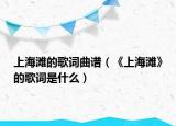 上海滩的歌词曲谱（《上海滩》的歌词是什么）