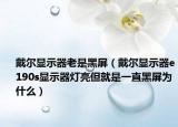 戴尔显示器老是黑屏（戴尔显示器e190s显示器灯亮但就是一直黑屏为什么）