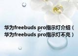 华为freebuds pro指示灯介绍（华为freebuds pro指示灯不亮）