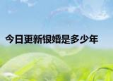 今日更新银婚是多少年