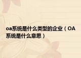 oa系统是什么类型的企业（OA系统是什么意思）