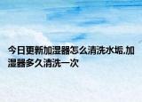 今日更新加湿器怎么清洗水垢,加湿器多久清洗一次