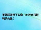 英雄联盟鸭子头像（lol肿么领取鸭子头像）
