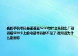 我的手机号码是诺基亚5233为什么恢复出厂设置后SIM卡上的电话号码都不见了.谁知道为什么谢谢你