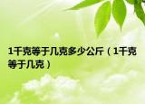 1千克等于几克多少公斤（1千克等于几克）