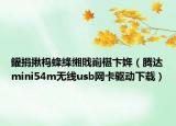 鑵捐揪杩蜂綘缃戝崱椹卞姩（腾达mini54m无线usb网卡驱动下载）