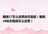 魅族17怎么设置动态壁纸（魅族v8动态壁纸怎么设置）