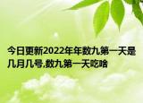 今日更新2022年年数九第一天是几月几号,数九第一天吃啥