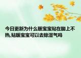 今日更新为什么暖宝宝贴在脚上不热,贴暖宝宝可以去除湿气吗
