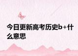 今日更新高考历史b+什么意思