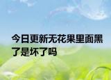 今日更新无花果里面黑了是坏了吗