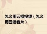 怎么用云播视频（怎么用云播看片）