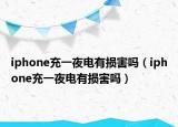 iphone充一夜电有损害吗（iphone充一夜电有损害吗）